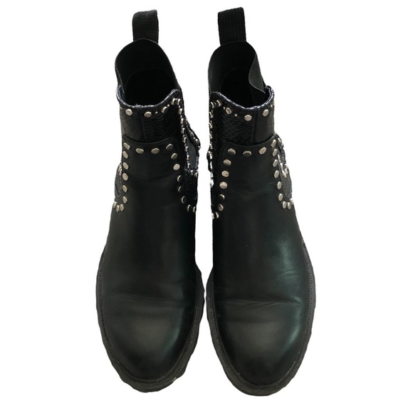 ZARA Studded Black Boots - Picture 3 of 9